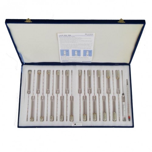 비중계 세트,정밀형,19본조 (Hydrometer set) HDL-1~19