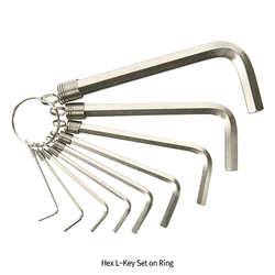 9Pcs 6각 L-렌치 링고리세트(휴대용), Hex L-Key Set on Ring / 9Pcs, 1.5~10mm