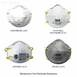 3M® Maintenance-Free Particulate Respirators, Light Weight, Comfortable & Convenient with Cool Flow® Exhalation Valve, Soft Inner Materials, 방진 마스크 특급 / 1급 / 2급