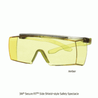 3M® Secure FITTM Side Shield-style Safety Spectacle, Coated Color One-piece Molded PC Lens, Comportable Fit Ideal for Wraparound Protection, 측면이 보강된 보안경