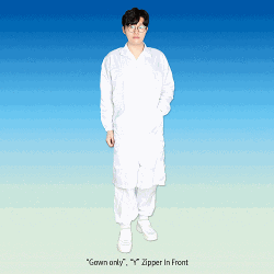 Apro® Polyester & Carbon Clean Room WearIdeal for Clean Room, Anti-Static·Dust-Free·Germ-Free, 크린룸 웨어