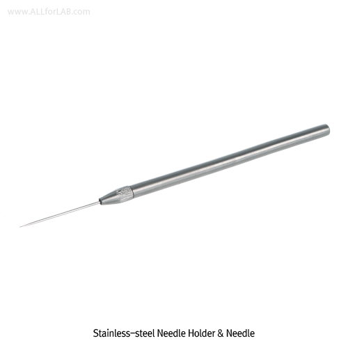 Bochem® Holder with a Needle, High Grade Stainless-steel, L120mm Hold for Inoculating Loop·Needle·Lancet, 스텐 홀더, 스텐 니들 포함, 비자성/비부식