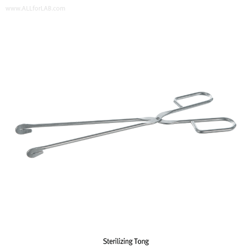 Bochem® Sterilizing Tong, L280mm, 5mm Thickness Made of Non-magnetic Stainless-steel, Polished Surlace, 멸균용 집게