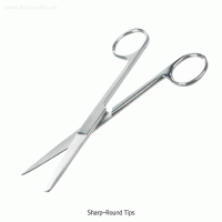 Bochem® Dressing Scissors, Rustproof Stainless-steel & Titanium, L130~160mm With 3-type Tips, Straight, Finished Surface, 연구용 가위