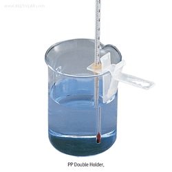 Double Holder for Thermometer or Tube, PP, Autoclavable Up to Φ10mm Article, -10℃+125/140℃, 양면 홀더, 온도계 or 시험관용