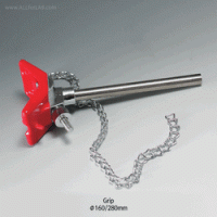 SciLab® Chain Clamp, for Large Diameter Articles, Grip Capa. Max-Φ165 & 280mm Steel Zinc Semi-soft Cushion, Chain Length 440 & 800mm, L143×Φ12.7mm Handle, 체인 클램프