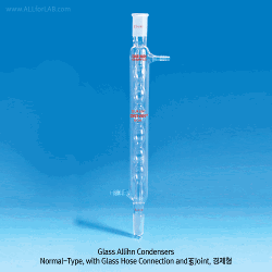 SciLab® Glass Allihn Condenser, Safety “Screw-On” PP Connections & JointsWith Interchangeable-Safety PP Screw GL14 Hose Connector and Joint, “Safety-model”, 옥입(구입) 냉각기