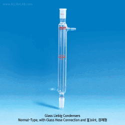 SciLab® Glass Liebig Condensers, Safety “Screw-On” PP Connections & Joints with Interchangeable-Safety PP Screw GL14 Hose Connector and Joint, “Safety-model”, 리비히 / 직관 냉각기