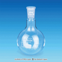 SciLab® Premium Flat Bottom Flask, DURAN-glass with ASTM & DIN Joint Boro-glass 3.3, Autoclavable, 50~2,000㎖, 조인트부 평저 플라스크