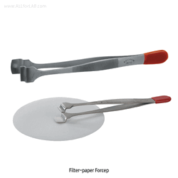 Filter-paper Forceps, High Grade Stainless-steel, Tip-wide 12mm, L125mm Ideal for Filter-paper, Finished Surface, 필터페이퍼 포셉/핀셋, 비자성/비부식
