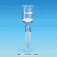 SciLab® Pyrex Filter Funnel “Buchner”, with Porosity P2~P4, 30~1,000㎖Ideal for with Filtering Flasks, with 24/40 Cone, 부 글라스 필터 펀넬
