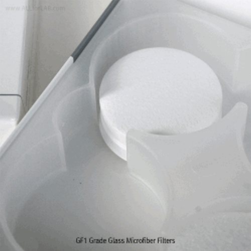 CHMLAB® Glass Microfiber Filter, Quality Traceable, 100% Borosilicate Glass Fibers Temp. Resistance up to 500℃, Prefilters & Environmental Control, 유리섬유 필터, 전처리/환경