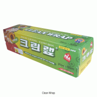 Cleanwrap® LLDPE Clean Wrap Film for Variable Usage, -50℃+80/90℃ With Q- & SF-Marked, Harmless, 100% Recyclable, 크린랩