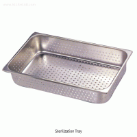 Sterilization Tray, All Perforated Stainless-steel, Seamless, Smooth-contour, 4.4~20.1Lit For Disinfection·Cleaning·Drying, High Quality, 전체 천공 소독/세척용 트레이