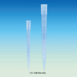 SciLab® 5,000 & 10,000㎕ (5 & 10㎖) Macrotip, Useful for Almost Macro Pipettors of 5 & 10㎖, Autoclavable With Fine Graduation, Made of High Purity PP, Transparent, Good Finished, Smooth Working, 5 & 10㎖ 매크로 팁, 눈금부