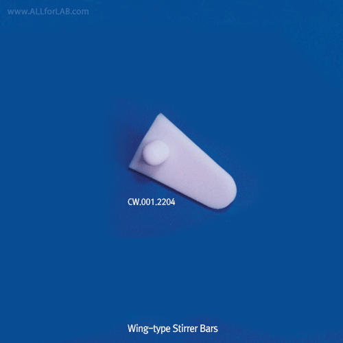 Cowie® PTFE Wing-type Stirrer Bars, for Test-tubes & V-vials Excellent for Chemical and Corrosion resistance, -200℃~+280℃, PTFE 날개형 마그네틱바