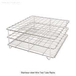 SciLab® Stainless-steel Wire Test Tube Rack, for Φ11~Φ30mm Tubes of 0.5~50㎖ Ideal for Water Bath and Temp-Resistance, 8·16·18·40·50·100-Hole, 스텐선 시험관랙