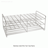 SciLab® Stainless-steel Wire Test Tube Rack, for Φ11~Φ30mm Tubes of 0.5~50㎖ Ideal for Water Bath and Temp-Resistance, 8·16·18·40·50·100-Hole, 스텐선 시험관랙