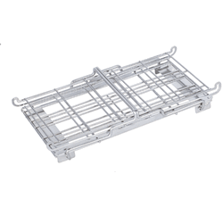 One-Touch Folding-type Test Tube Rack, for Φ14~Φ42mm Tubes, 10·18·50-Hole Made of Stainless-steel, Autoclavable, Stackable, Good Storage, 원-터치 접이식 스텐 튜브 랙