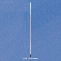 DAIHAN® Basic Thermometer, Alcohol & Mercury-filled, 봉상 유리온도계, 알콜 & 수은