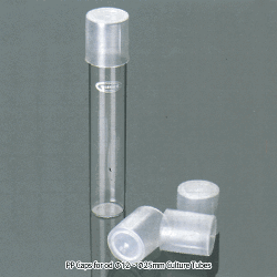 PP Caps for od Φ 12 ~ Φ 25mm Culture Tube, with Internal RibsAutoclavable, -10℃~+125/140℃, 컬처튜브용 PP 캡