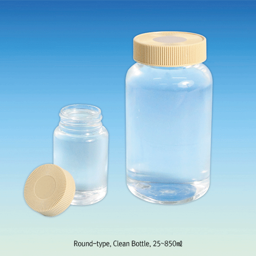 PET Clean Wide-neck Bottle, with PP Screwcap, 25~950㎖ Ideal for Food & Medical Supplies·Sampling·Storage, PET 광구 크린 바틀