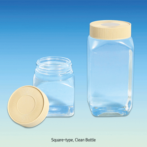 PET Clean Wide-neck Bottle, with PP Screwcap, 25~950㎖ Ideal for Food & Medical Supplies·Sampling·Storage, PET 광구 크린 바틀