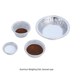 SciLab® Disposable Aluminum Weighing Dish, Stackable, General-·Attached Handle-·Smooth Wall-type Ideal for Weighing, Storage, Sampling and Drying, No Coating and Oil Free, 알루미늄 샘플/평량 디쉬