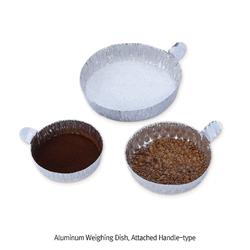 SciLab® Disposable Aluminum Weighing Dish, Stackable, General-·Attached Handle-·Smooth Wall-type Ideal for Weighing, Storage, Sampling and Drying, No Coating and Oil Free, 알루미늄 샘플/평량 디쉬