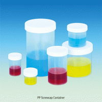 WisdTM PP Straight Sided MeasureTM Bottle, Precisely Graduated, Autoclavable, 25~1,000㎖ Jar-type, Transparent, with BS Standard Large Neck Screwcap/Liner-less, 125/140℃, Good for Foodstuffs and Laboratory, 대광구 정밀눈금 바틀