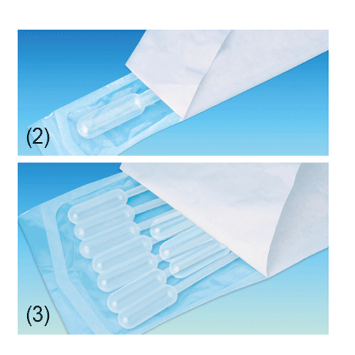 WisdTM Disposable Transfer Pipette, PE, Sterile or Non-sterile, 0.1~3㎖ With Molded Graduation, Unbreakable, 눈금부 드로핑 피펫/스포이드