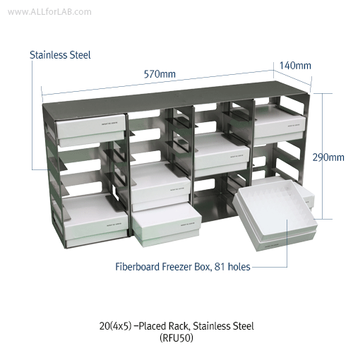 Optional Freezer Rack, Sliding Drawer-type & Side Access-type For DAIHAN® Freezer, Stainless-steel(304)