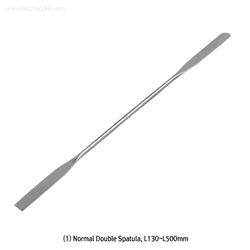 General Purpose Double-Spatula & Chattaway Spatula, High Grade Stainless-steel L130~500mm, Finished Surface, MP-1400℃, 스텐 양면 스패츌러, 비자성/비부식