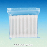 Antibacterial Cotton-tipped Swab, Double - EndedWith Flexible PP-Handle, Autoclavable, Multiuse, 항균 면봉