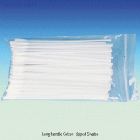 Long Handle Cotton-tipped Swab, Φ5.3mm Single-Tip, Autoclavable With PP-Handle, L150mm, 100pcs/Zipper bag, 긴 핸들 면봉
