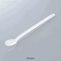 Pure PFA Spoon, Chemical/Heat Resistance, Length 174mm Translucent, Autoclavable, -200℃+260℃, 테프론 스푼