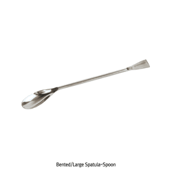 Bented/Large Spatula-Spoon, High Grade Stainless-steel, L210~500mm With Φ8mm-stem, Non-magnetic/Rust-free, MP-1400℃, 곡형/장형 스푼, 비자성/비부식