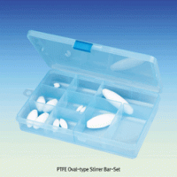 PTFE Oval-type Stirrer Bar-Set, for Lab & Industry, L10~70 mm, 12pcs/set Excellent for Chemical and Corrosion Resistance, PTFE Oval-type 마그네틱바 세트
