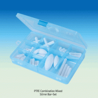 PTFE Combination Mixed Stirrer Bar-Set, for Lab & Industry, L2~60mm, 28pcs/set Excellent for Chemical and Corrosion Resistance, PTFE 마그네틱바 종합세트
