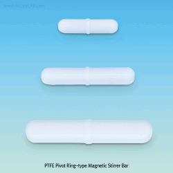 PTFE Pivot Ring-type Magnetic Stirrer Bar, Efficient Spinning even on Curved or Uneven Bases, L30~159mmFor Lab & Industry, PTFE Pivot Ring-type 마그네틱바