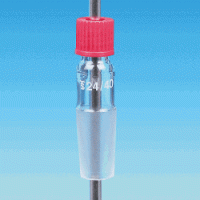 Multiuse Glass Screw-adapter Set, for (1) Vacu-Stirrer Guide or (2) Thermometer/Tubing Holder, for Φ6~12mm-Grip With DURAN® PBT GL-Opentop Screwcap·PTFE-Silicone O-Ring Seal·Joint, Anti-Chemical, 200℃-stable, 다용도 스크류 어댑터 셋트