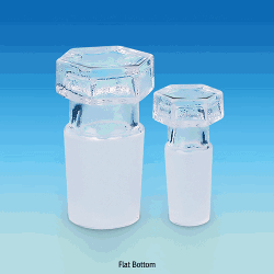 DIN Joint Stopper, Hollow Hexagonal Head, Boro-glass 3.3With Flat-bottom or Drip Tip-bottom, DIN조인트 글라스 스토퍼