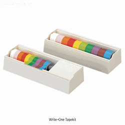 10 Color Write-on Label Tape-Kit, w15/w25mm×L5m, -40℃+115℃ Ideal for Writing/Marking, Water, Oil, Acid, Alkali and Other Chemical Resistance, 라벨 테이프 킷트