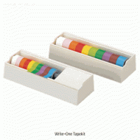 10 Color Write-on Label Tape-Kit, w15/w25mm×L5m, -40℃+115℃ Ideal for Writing/Marking, Water, Oil, Acid, Alkali and Other Chemical Resistance, 라벨 테이프 킷트