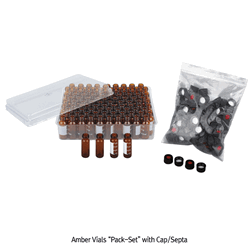 SciLab® 13-425 Screwtop 4㎖/Φ15×45 Autosampler Vial, with Black PP Cap & Septa “Pack-Set” Clear & Amber, for Chromatography, Boro-glass 5.1, 4㎖ 스크류탑 바이알 세트
