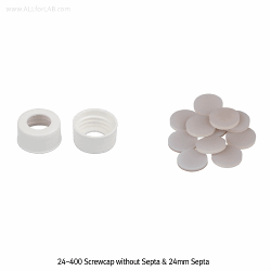 SciLab® 20~60㎖ EPA Vials, Screwcaps, and Septa : SeparatelyWith “USP-I” Boro 5.0 Glass, Clear & Amber, 20~60㎖ EPA 바이알 · 캡 · 셉타가 별도로 공급됨