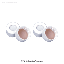 SciLab® White PP Screwcaps, for Vials & Bottles, with Opentop & Closetop 화이트 스크류 캡, 바이알 & 바틀 겸용