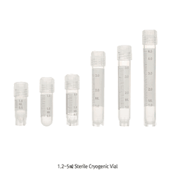 Simport® CryovialTM 1.2~5㎖ Sterile Cryogenic Vial, PP, with Graduation With External Screwcap with inside Lip-Sealed, CryoVial® T309, -196℃+121℃ 눈금부 멸균 냉동 바이알, 외부 스크류 캡(완벽한 내부 Lip Seal구조)