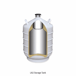 Common Use of Liquid Nitrogen Storage Tank & Canister-type CryoSystemTM, 10~50 LitWithout LN2 Withdrawal Device & Canister, 액체질소 저장/운반 탱크 및 원통형 캐니스터 타입 크리오시스템 겸용, 펌프·캐니스터 별도판매