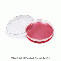 DAIHAN® Φ60~Φ150mm Sterile Disposable Petri Dish, E-beam or EO Gas Sterile Made of Crystal Clear PS, -10℃+70/80℃, 일회용 멸균 페트리디쉬